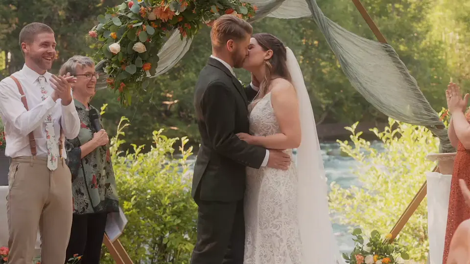 Still from a wedding video